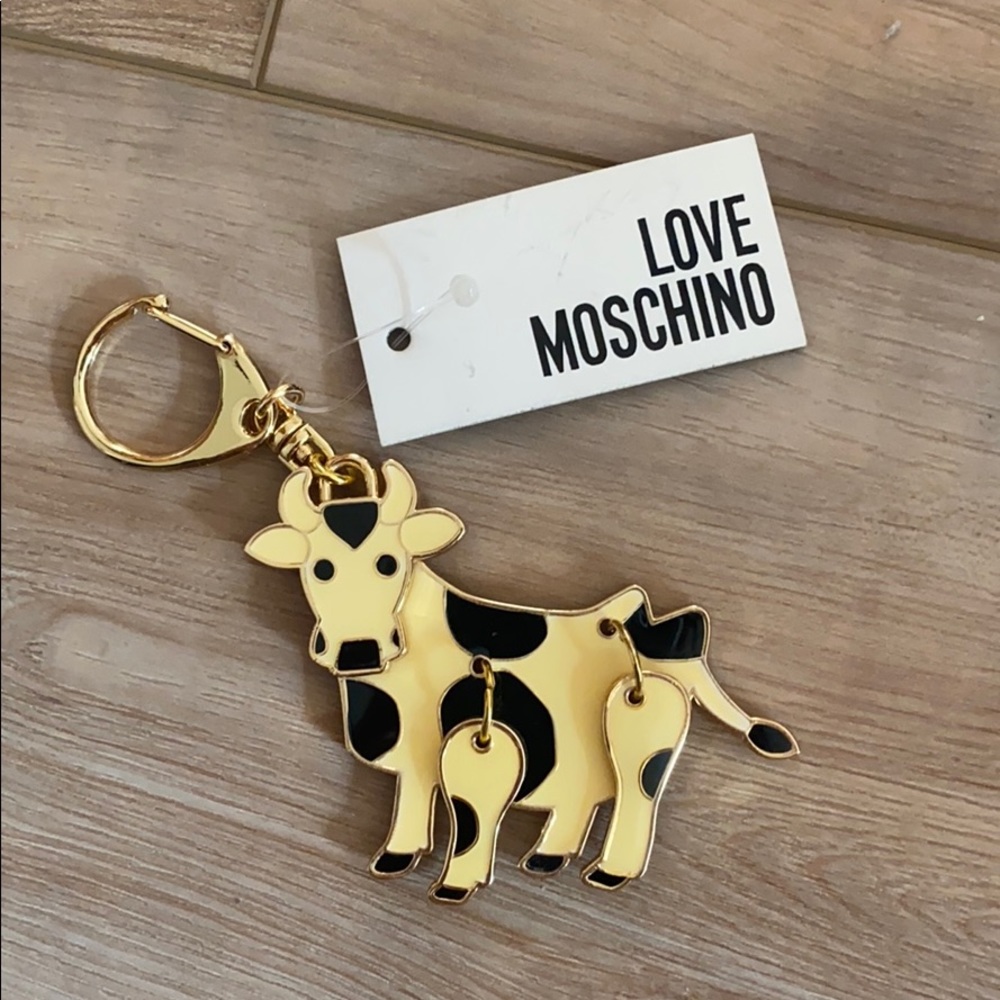 Love Moschino cow keychain